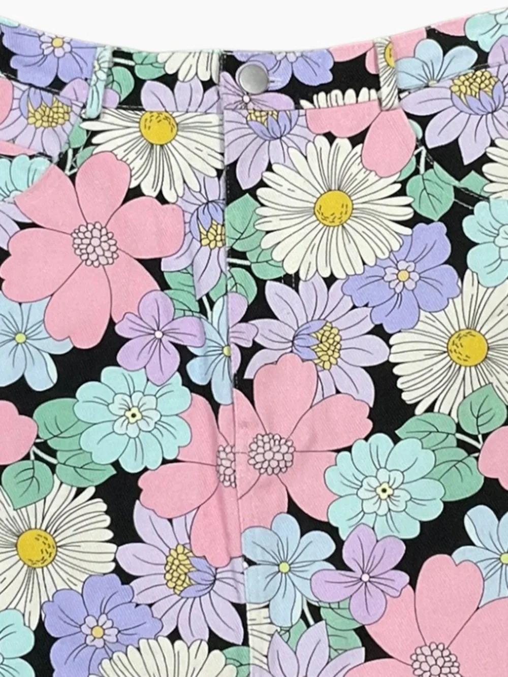 Storia Retro Daisy Floral Print Mini Skirt Pretty Little Poison Medium